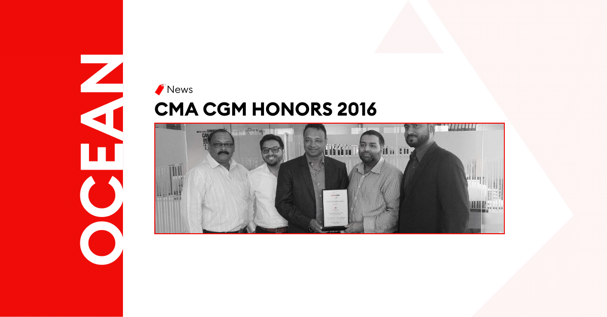 CMA CGM honors Al Sharqi Shipping for the year 2016