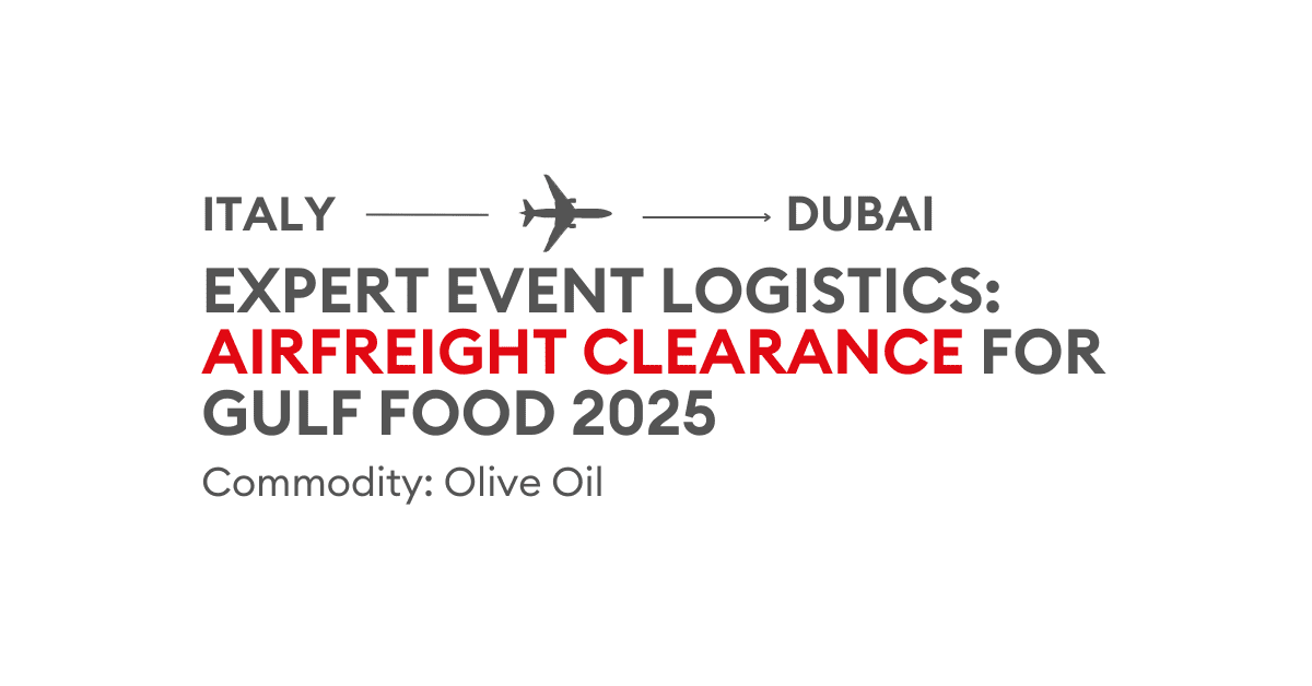 Airfreight Clearance for Gulf Food 2025 | Al Sharqi